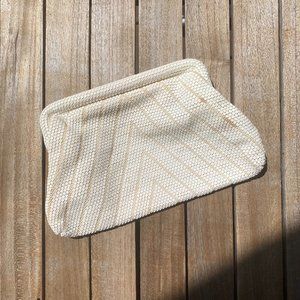 vintage mesh beaded clutch